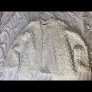 White Faux Fur Coat